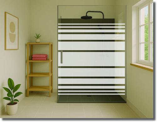 Preview: duschtuerfolie Kontraststreifen